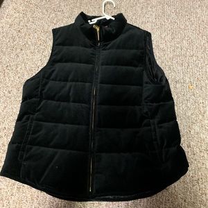 banana republic velour vest